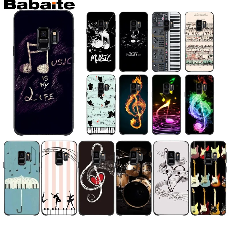 Music Is My Love мягкий силиконовый черный чехол для телефона для samsung Galaxy s9 s8 plus note 8 note9 s7 s6edge coque Babaite