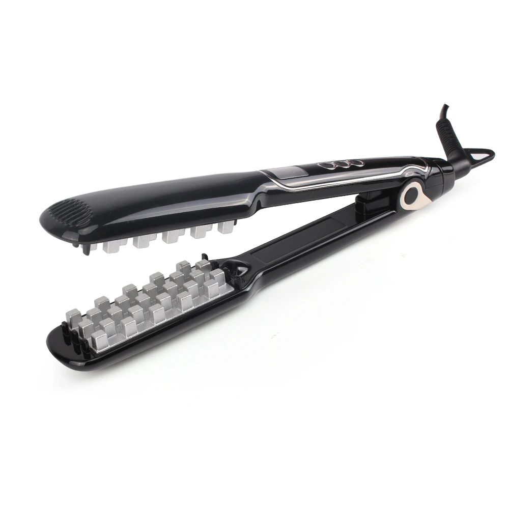 

Professional Volumizing Hair Iron Hair Fluffy Straightener Iron with LCD Display Hair Straightening Brush Styling Tools Styler