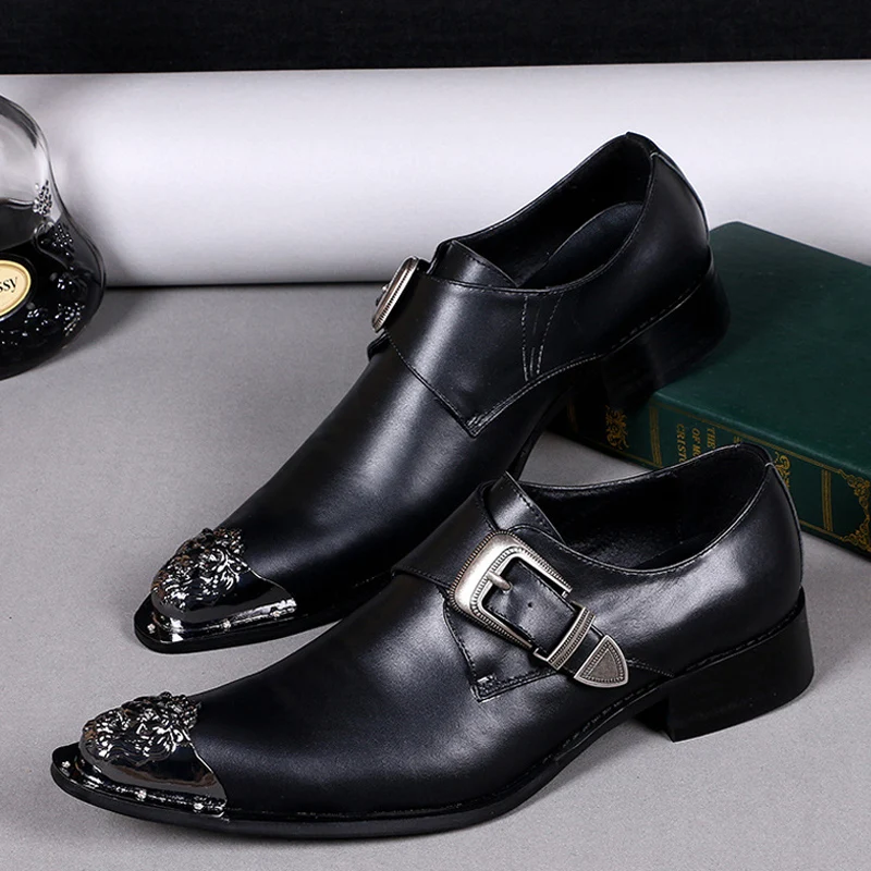 Business casual leather shoes slack shoes suits men's shoes men dress shoes leather