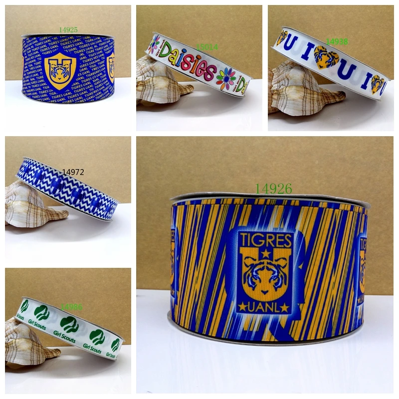 

Free shipping 50 yard Rayados printed grosgrain ribbon 12926
