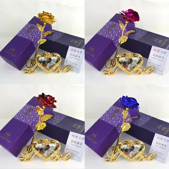 

24K Gold Foil Rose Flower Luminous Galaxy Rose Valentine's Day Mother's Day Gift