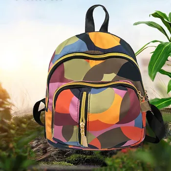 

Sleeper #W401 2019 NEW FASHION Women Color Matching Wild Leisure Travel Bag Student Bag Backpack Mochila COLORFUL Drop Shipping