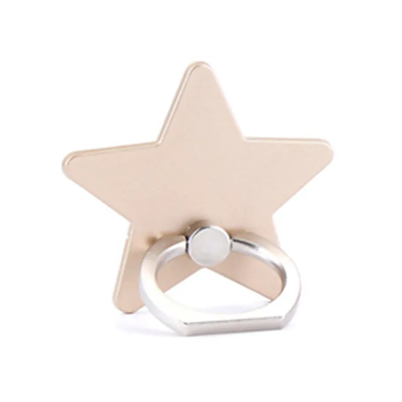 Universal Cute Phone Holder Five-pointed Star Shaped 360 Degree Holder Ring Stand Holder for Huawei p10 For Samsung s8 iPhone7