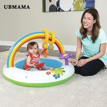Надувной для развлечений бассейн для младенцев пластиковый Радужный бассейн Надувное дно детский океан мяч бассейн