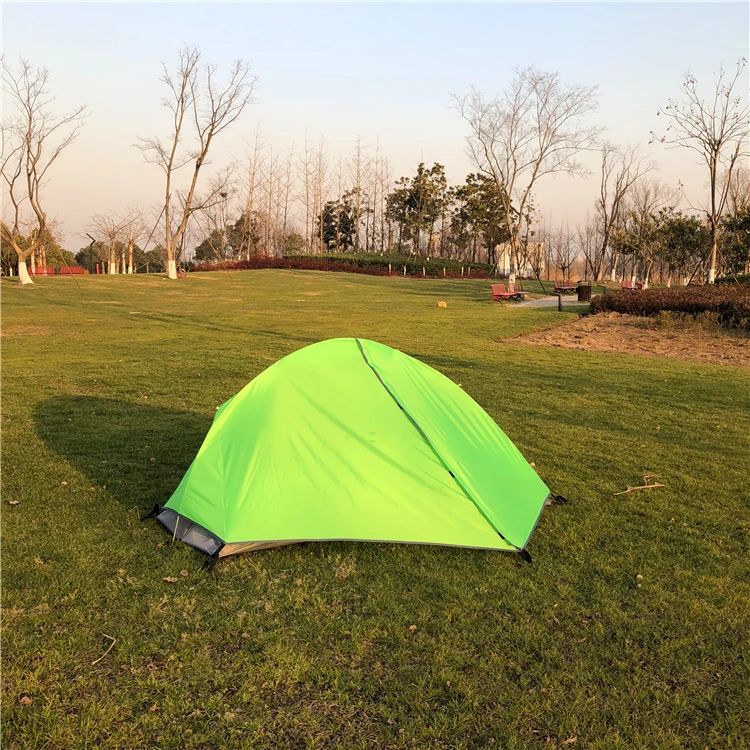High end Double Layer Ultralight Single Person Backpacking Tent, CZX