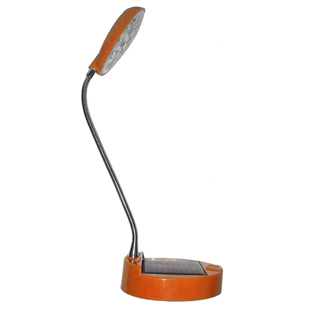 

8LED Adjustable Gooseneck Indoor Solar Powered USB Rechargeable Home Table Lamp Foldable Energy Saving Wear Resistant Bright
