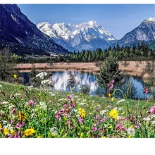 На заказ Алмазная картина снег пейзаж с озером вышивка крестиком Рождество Санта Клаус hibah домашний декор diy pintura Алмазная мозаика Круз