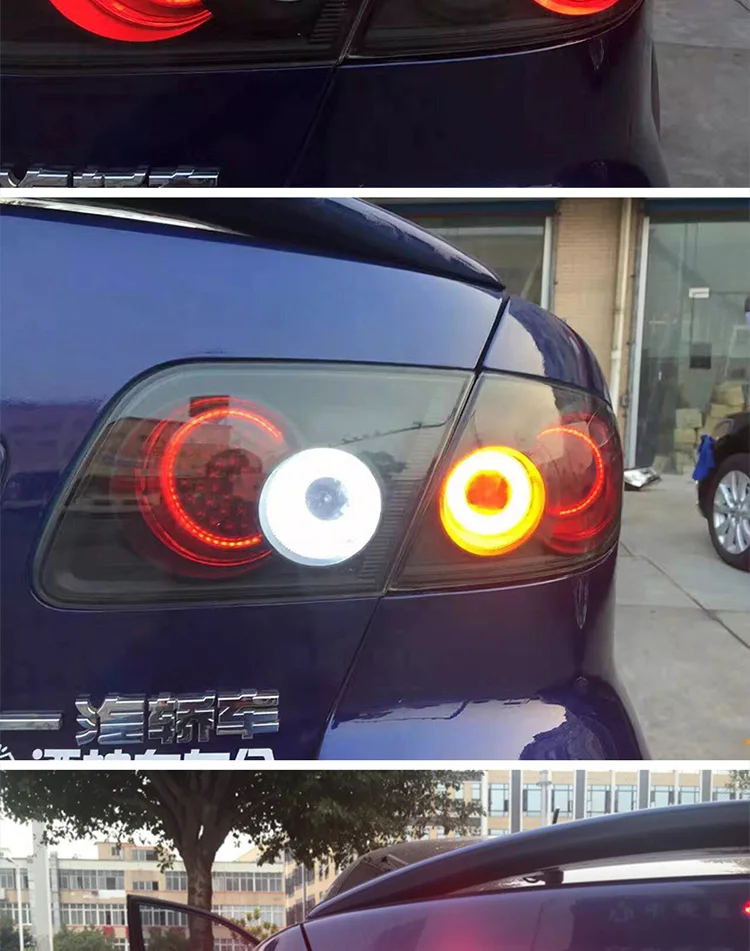 Автомобильный Стайлинг для Mazda 6 2003- задний светильник s Mazda6 светодиодный задний светильник светодиодный задний фонарь DRL+ тормоз+ Реверсивный+ сигнальный светильник стоп-светильник