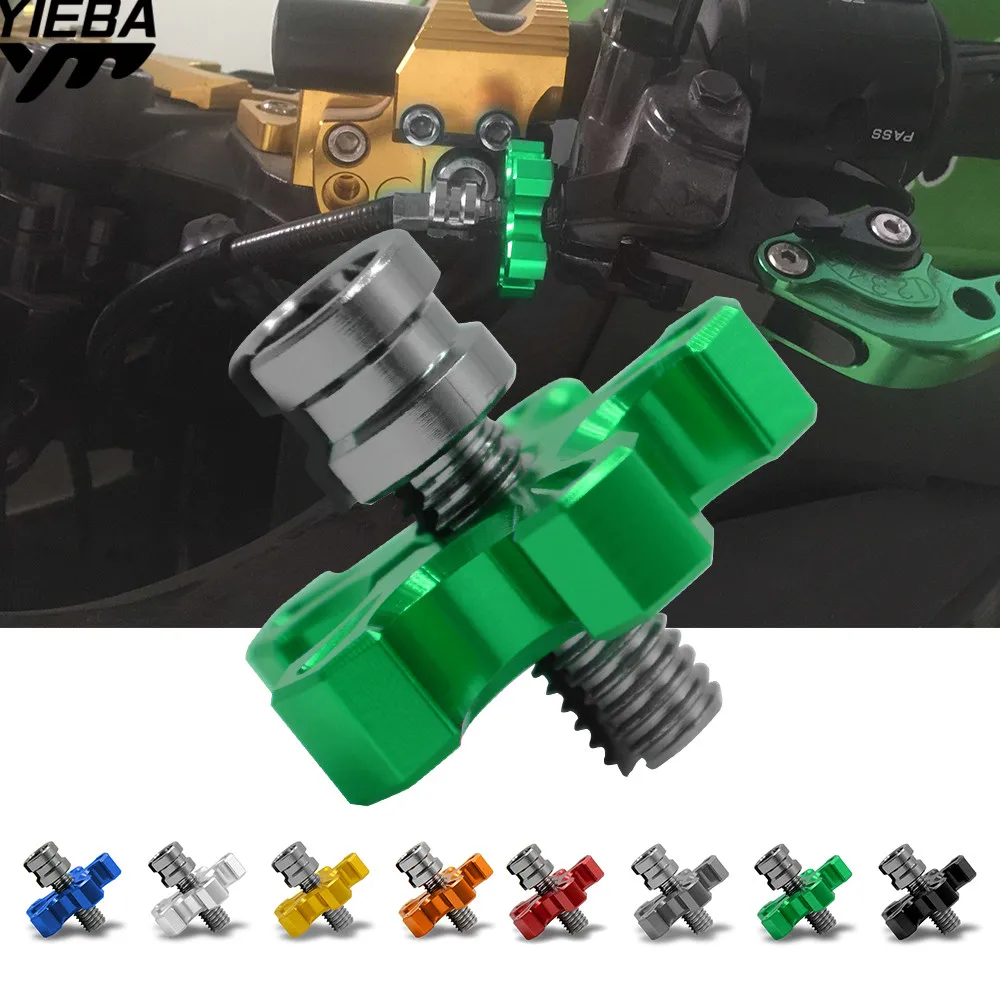 M8 M10*1.25Motorcycle CNC Aluminum Clutch Cable Wire Adjuster For Honda  Kawasaki z800 z1000 YamahaTMAX500 530 KTM DUKE 250 390