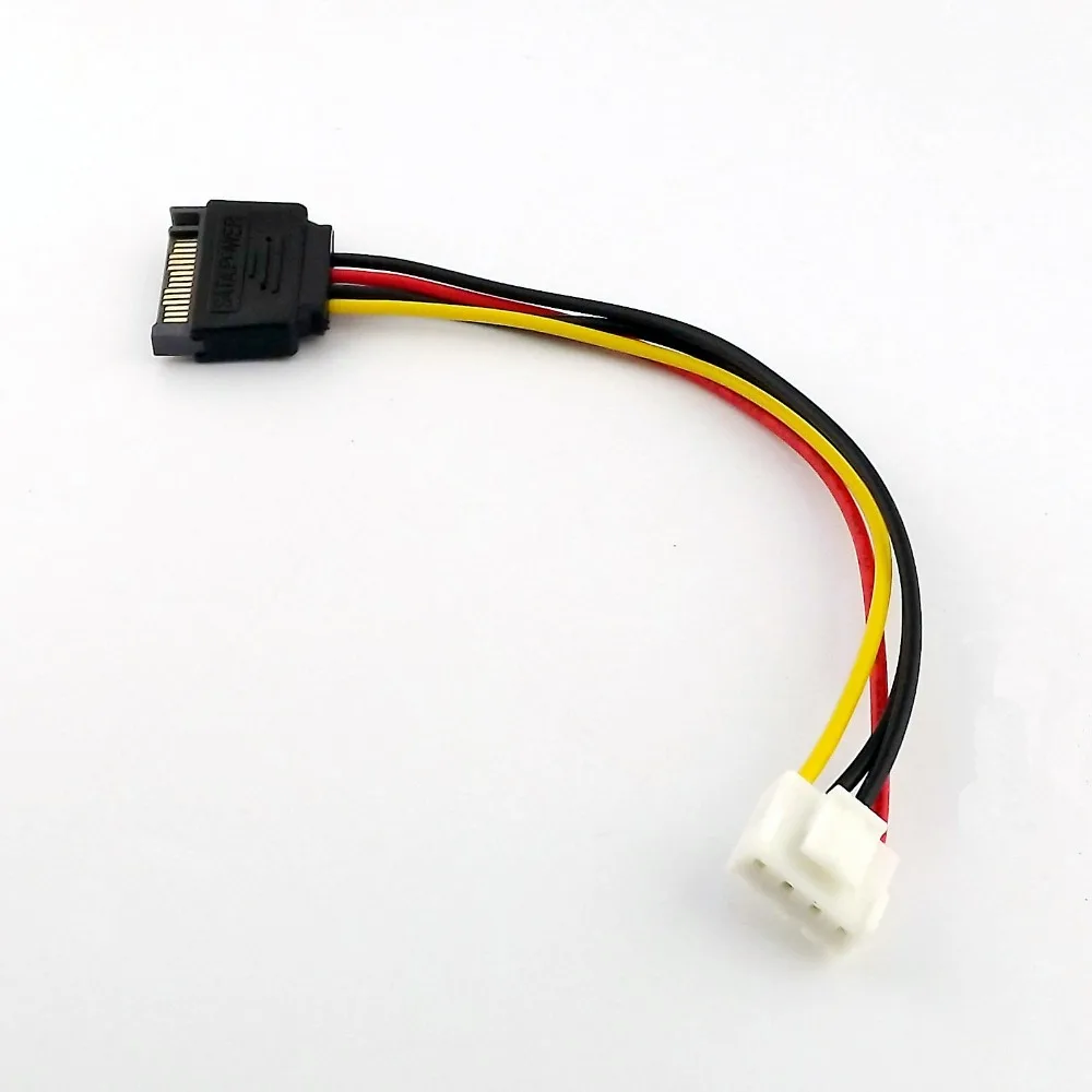 1x SATA 15Pin 4 контактный разъем типа папа FDD Мама адаптер передачи питания кабель Connctor