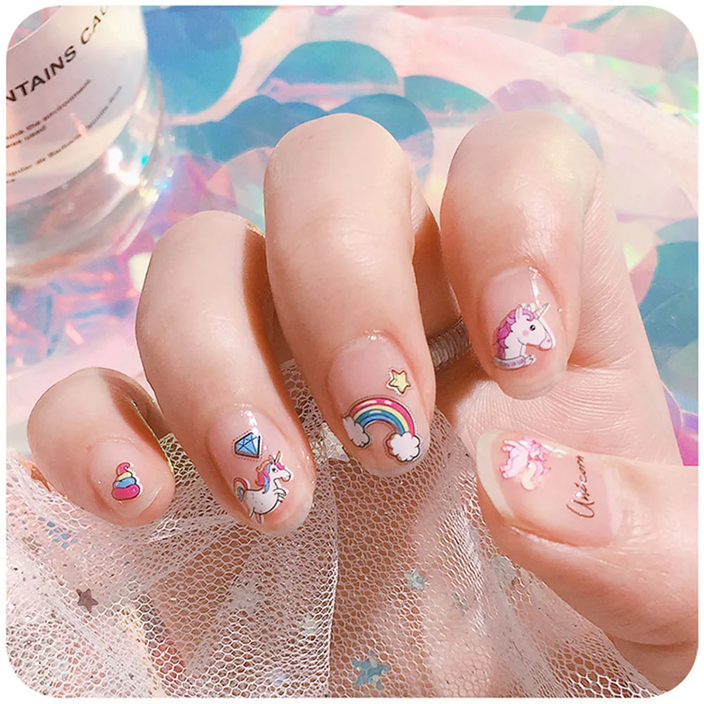 6 листов водонепроницаемые наклейки для дизайна ногтей DIY временные пластыри