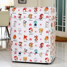 Мультфильм чистого цвета платен стиральная машина Оксфорд ткань покрытие Водонепроницаемый предотвратить Баск стиральная машина барабанного типа тканевая крышка