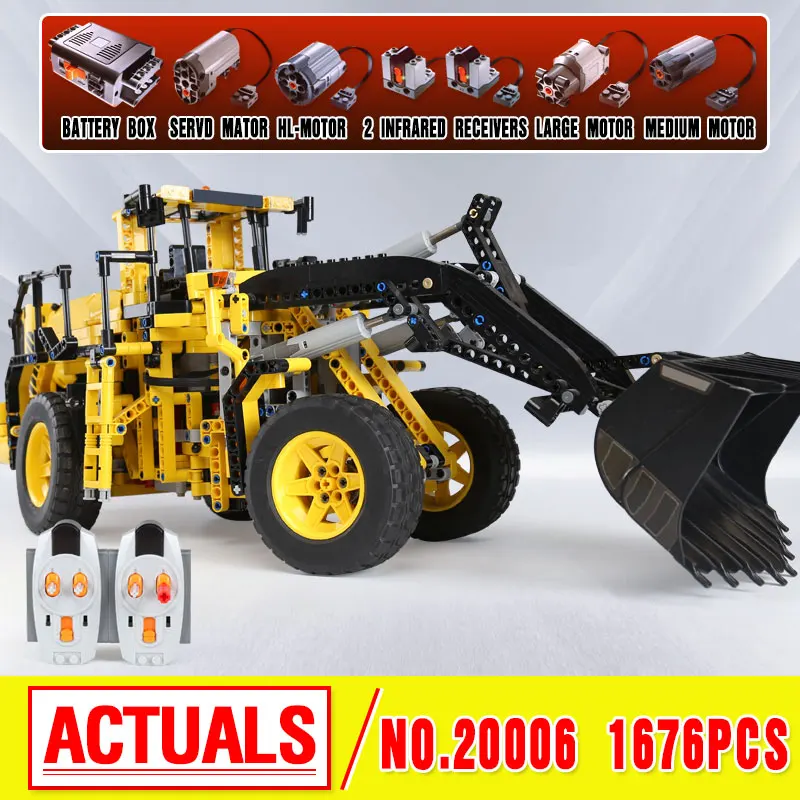 

LEPIN 20006 technic series Volvo L350F wheel loader Model Building Blocks Brick Compatible with 42030 birthday christmas Gifts