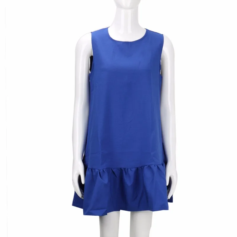 CTS 2016 Autumn Dress Fashion O-Neck Loose Women Mini Dress Ruffles Hem Casual Ladies Dresses Plus Size Womens Clothing 6 Color (17)