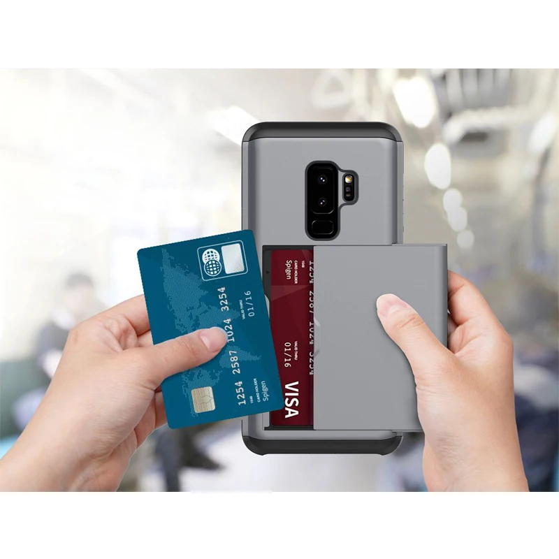CLWEIB мобильного телефона Чехлы для samsung Galaxy S5 S6 S7 S8 S9 Note 4 Новый стиль слайд карты Drop