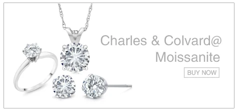 Charles& Colvard 4,5 мм VG Moissanite 0,30 карат 14 к белое золото Пасьянс кулон Круглый 4 зубец с 1" 14 к цепочка из белого золота