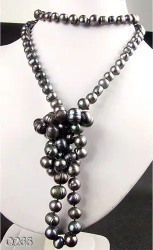 

free shippinbg 06792 Black Cultured Pearl Beads