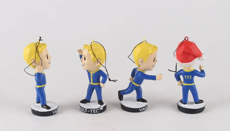 4 шт./лот 2018 игровые головки Fallout Vault Boy 1 ПВХ экшн фигурка детская игрушка