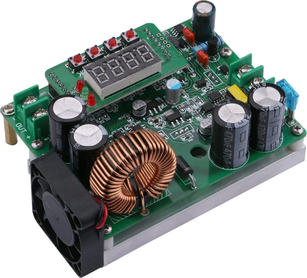 Блок питания CC CV DC 10V ~ 75V до 0 60V 12A 720W понижающий преобразователь Регулируемый
