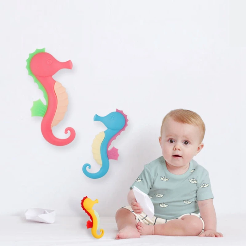 

Baby Silicone Training Toothbrush BPA Free Cartoon Safe Toddle Teether Chew Toys Gift For Infant Baby Chewing