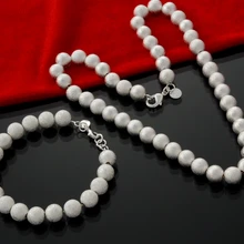 Комплект ювелирных изделий, 925 серебро Цепочки и ожерелья и браслет. Хороший ювелирные изделия. Хорошее качество s238