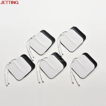 

10PCS Silicone&Gel Electrode Pads Tens Electrodes Digital Therapy Machine Massager 2mm Plug with 5x5cm Nerve Stimulator