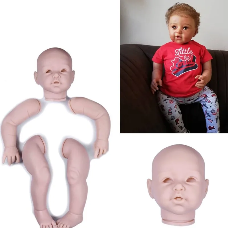 NPK big size 29inch silicone baby dolls kit set Parts Accessory Large Toddler Reborn Kit Full vinyl arms legs 74cm Artist Mould 4 4 full size violin accessory kit