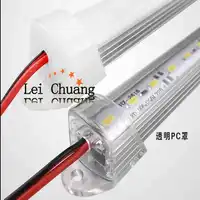10ピース* 1メートル5730 ledバー18ワット12ボルト55ルーメン/ledハード剛体ストリップバーライト72 leds + uvアルミニウム合金+ cpamカバー送料無料