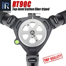 RT90C top-level Carbon Fiber Tripod professional Birdwatching heavy duty camera stand 40mm tube 40kg load 75mm bowl adapter