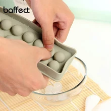 1 шт. лед решетки плесень 20 круглых отверстия хоккейная форма льда Кухня аксессуары мягкая Материал для виски фрукты сок морозильник