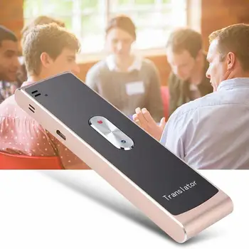 

T8s Portable Intelligent Voice translator Bluetooth 4.2 Two -Way Real Time Multi-Language Business Meeting Travel Interpreter