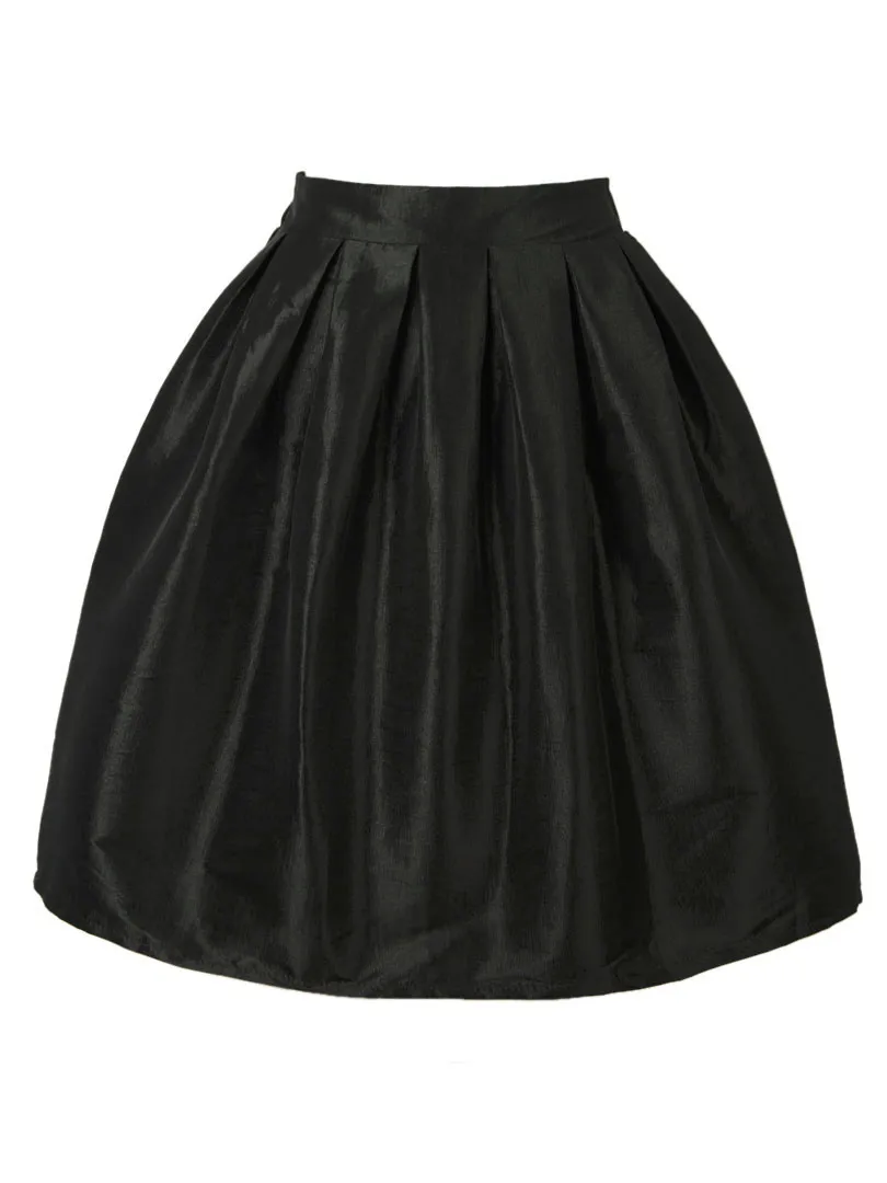 

Retro High Waist Pleats Mini A Line Skater Casual Skirt 24 Colors Plus Size Spring Summer New Women Fashion Short Skirts