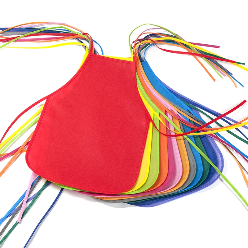 

Modern Simplicity Children's Nonwoven Antifouling Apron Children's Drawing Graffiti Cooking Apron Paint Drink Jacket