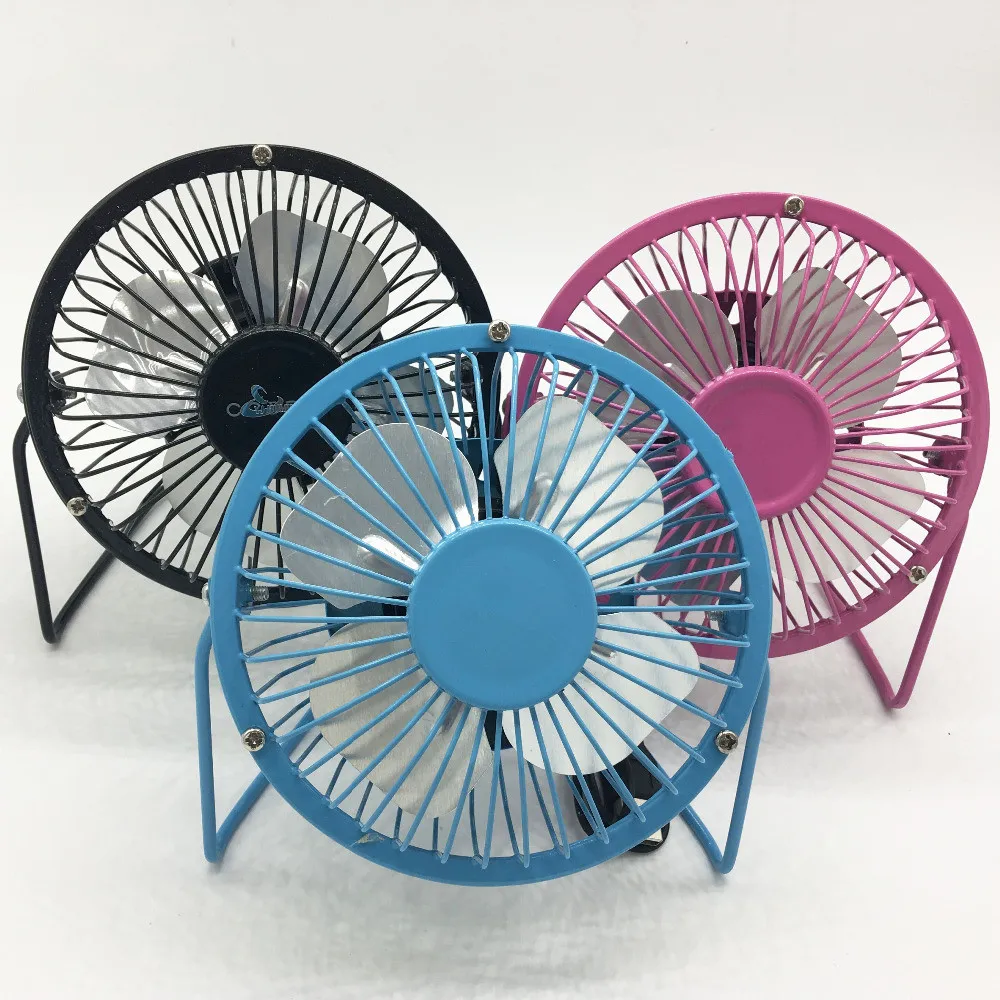 Usb fan portable dc 5v small desk 4 blades cooler cooling fan usb mini 