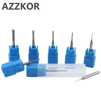

Tungsten Steel Milling Shank 3.175Carbide Carving Cutter Pcb Gong Circuit Board Rough Skin Corn Fishtail Drill CNC Tools AZZKOR