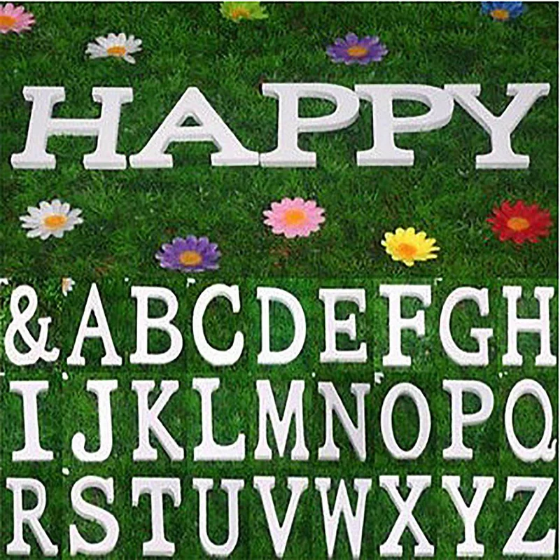 Деревянные 26 букв 3D деревянные буквы Letras Decorativas индивидуальное художественное