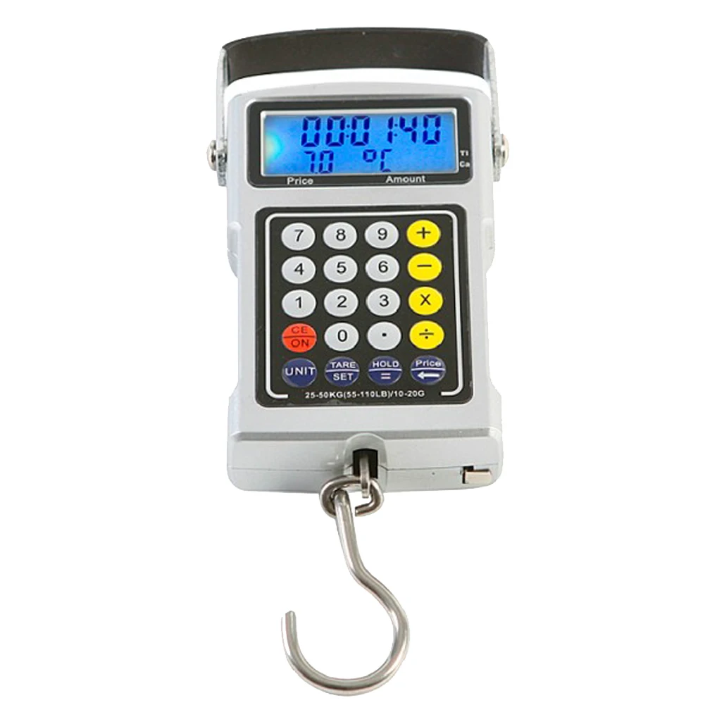 50kg Mini Digital Scale LCD Backlight Weighting Hanging Scale