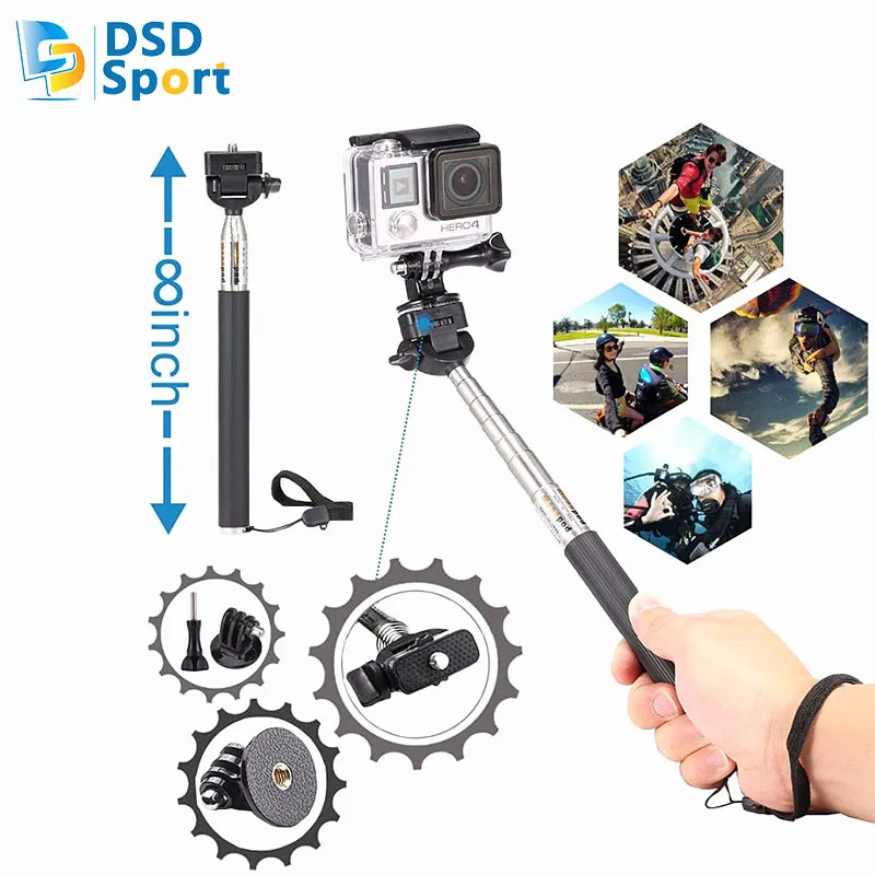 Monopod for SJCAM 5000+ for gopro surf mount