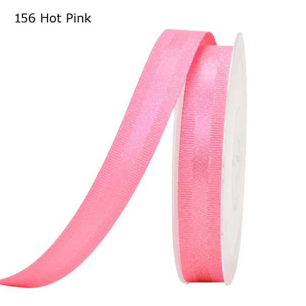 Silver Purl Grosgrain Edge Satin Ribbon 156
