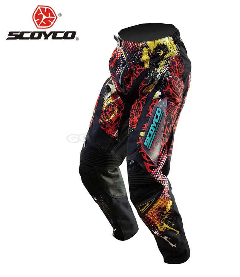 

SCOYCO Professional Motorcycle Dirt Bike MTB DH MX Riding Trousers Motocross Off-Road Racing Hip Pads Pants Breathable Clothing