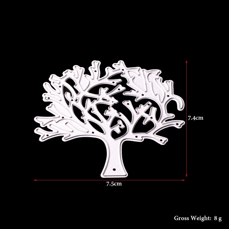  ABOOM New Design Tree Leaf Metal Carbon Steel Die Cut Embossing DIY Invitation Card Embossing Folde - 32861101506