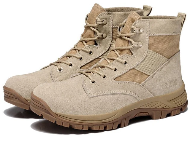 Z.SUO new arrive Military Boots outdoor Desert Tan combat army boots ...