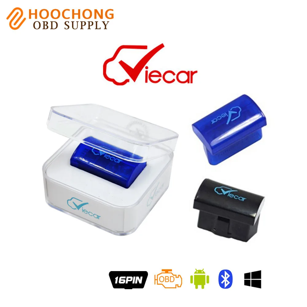 2017 Latest Version BT adapter Viecar 2.0 Bluetooth elm 327 Supports 7 Protocols Works Android/Symbian/PC OBDII CAN-BUS ELM327 |