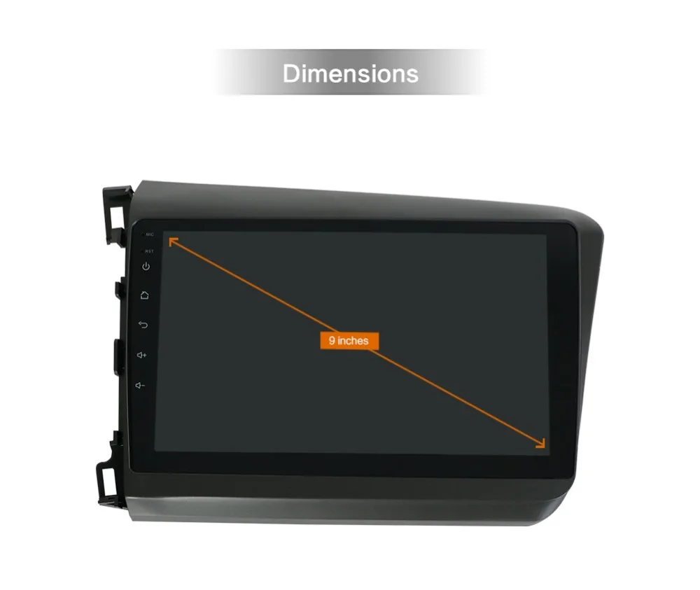 Discount Bosion newest PX6 4G+64G Android 9.0 4G Car Radio Multimedia Video Player Navigation GPS For Honda Civic 2012 no 2 din dvd raido 21