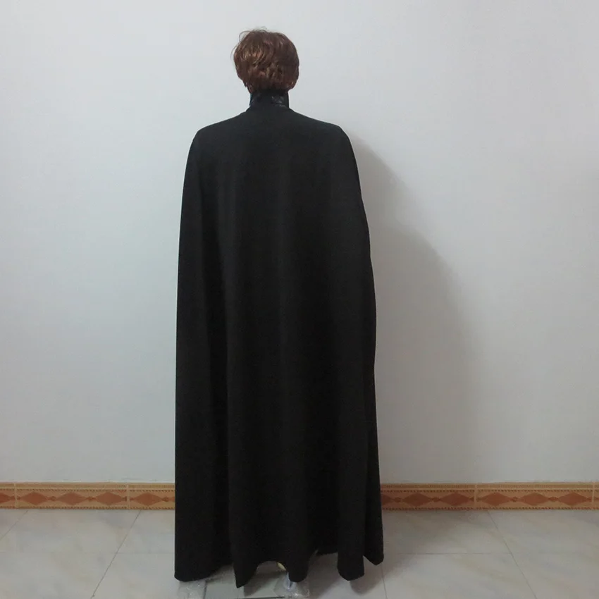 Фильм Дары смерти Северус Снейп косплей костюм черный Халат Хэллоуин униформа