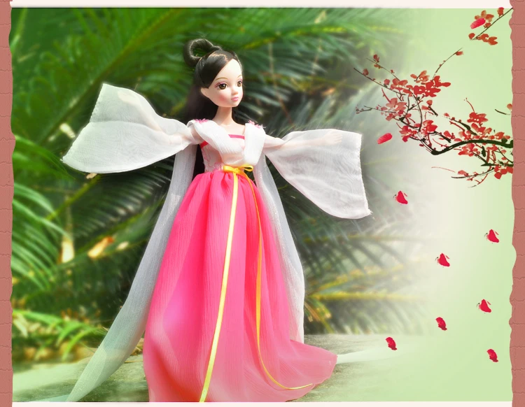 

2019 new traditional chinese ancient Princess With Clothes Set beauty Figure Doll Toys For Girls gifts wedding Articulated Dolls