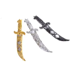 Крутые пластиковые мечи игрушка на Хэллоуин меч маленький оружие нож Феникс игрушка Пираты кинжалы для детей Золотой Черный Серебряный
