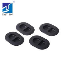 4 шт. Овальный напольный поддон сливной разъем для- Jeep Wrangler JK& JL(черный