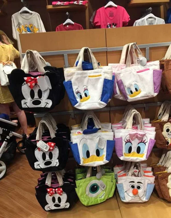 Cartoon Mickey Donald Duck Daisy Squirrel Chipmunk Soft Shoulder Bag Cartoon Mickey Donald Duck Daisy Squirrel Chipmunk Soft Shoulder Bag Cute Animal Female Student Lunch In Bags From Luggage On