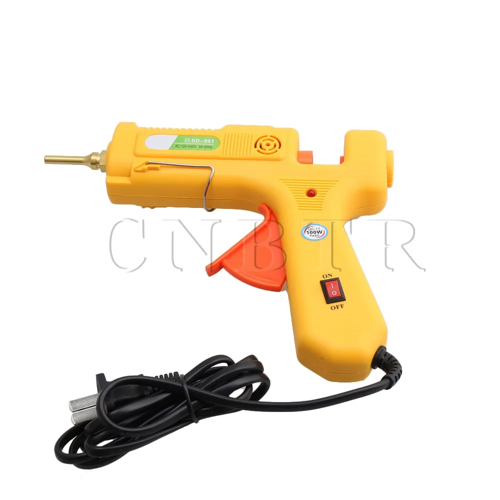 

CNBTR Yellow US Standard AC110-240V 100W High Temperature Melt Glue Gun Art Craft Repair Tool for White 11mm Glue Stick